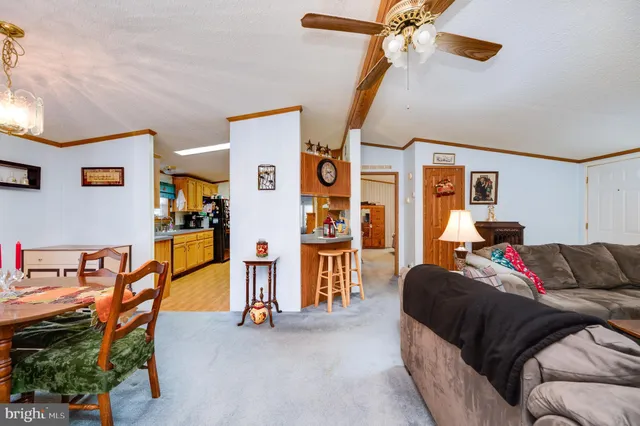 a bedroom with furniture and a ceiling fan
