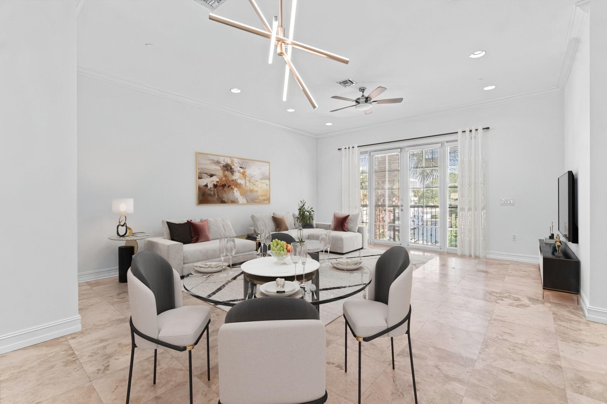 605 Renaissance Way Delray Beach, FL 33483 - Photo 3 of 36 virtual staging living