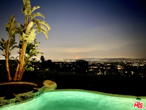 a view of a house with a yard and potted plants