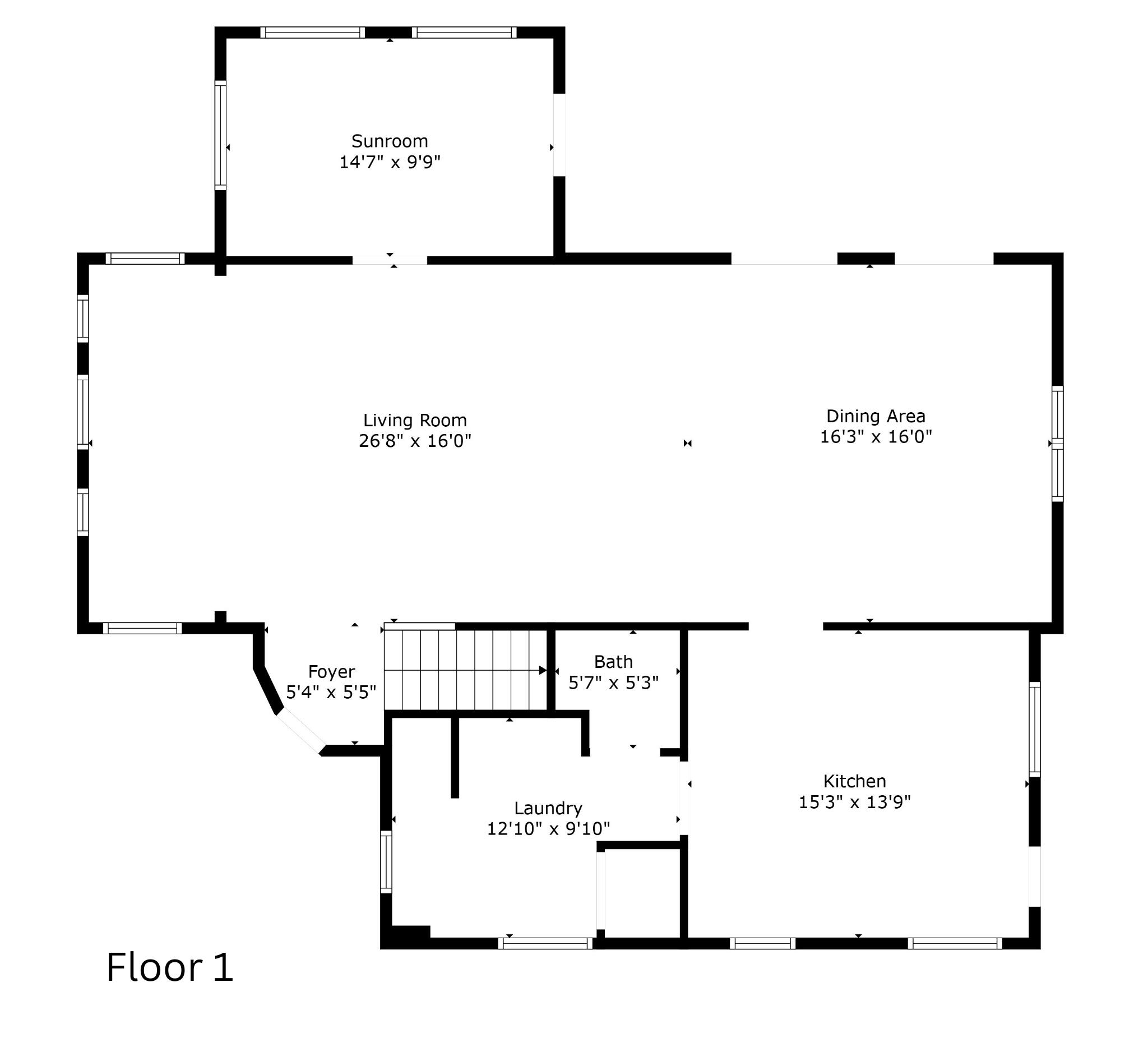 5832 Alton Road Miami Beach, FL 33140 - Photo 38 of 39 Floorplan- 1