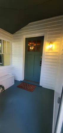 a view of an outdoor space and a window