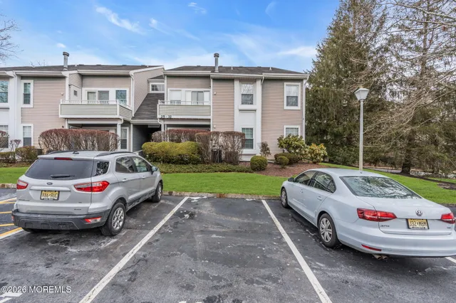 a car parked in front of a house