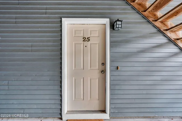 a view of front door