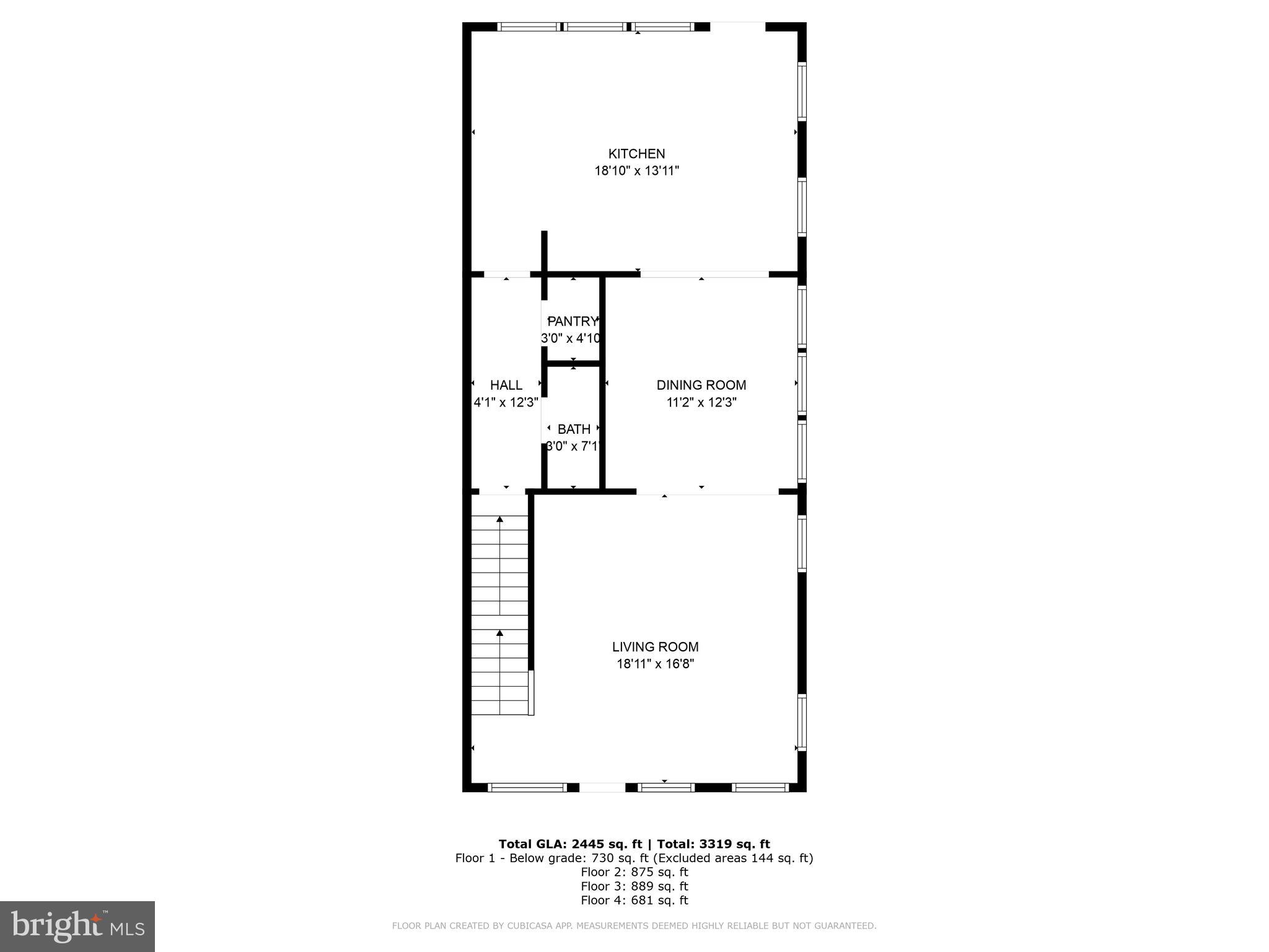 142 Merion Avenue Narberth, PA 19072 - Photo 64 of 67 main level floor plan
