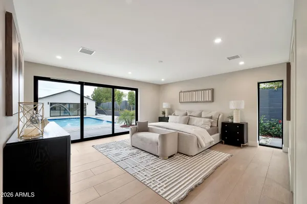 a view of a house with a swimming pool