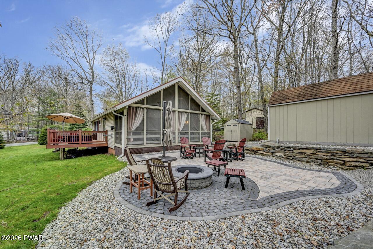 103 Forest Drive Hawley, PA 18428 - Photo 66 of 85 a view of a house with backyard and sitting area