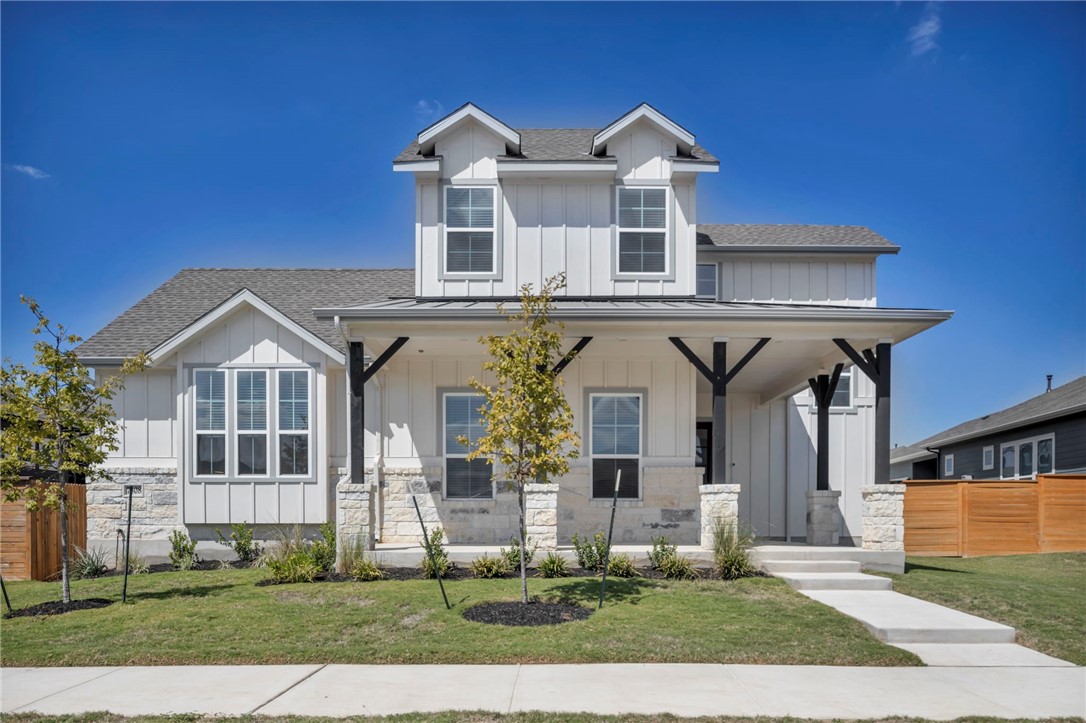 Stunning 2,729 sq ft home with 4 bedrooms, 3.5 baths and a separate office. Live on one of the most beautiful streets in Easton Park, just 1 block from the acclaimed 21-acre Discovery Park!