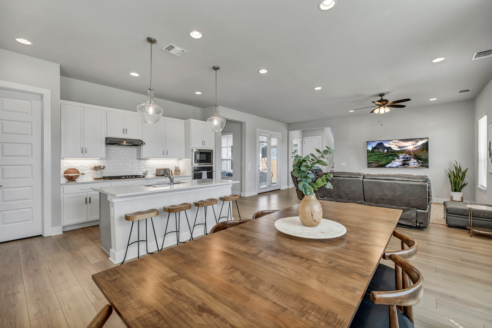 7808 Chrysler Bend Austin, TX 78744 - Photo 9 of 35 This light, warm wood look flooring is highly durable and continuous throughout the home