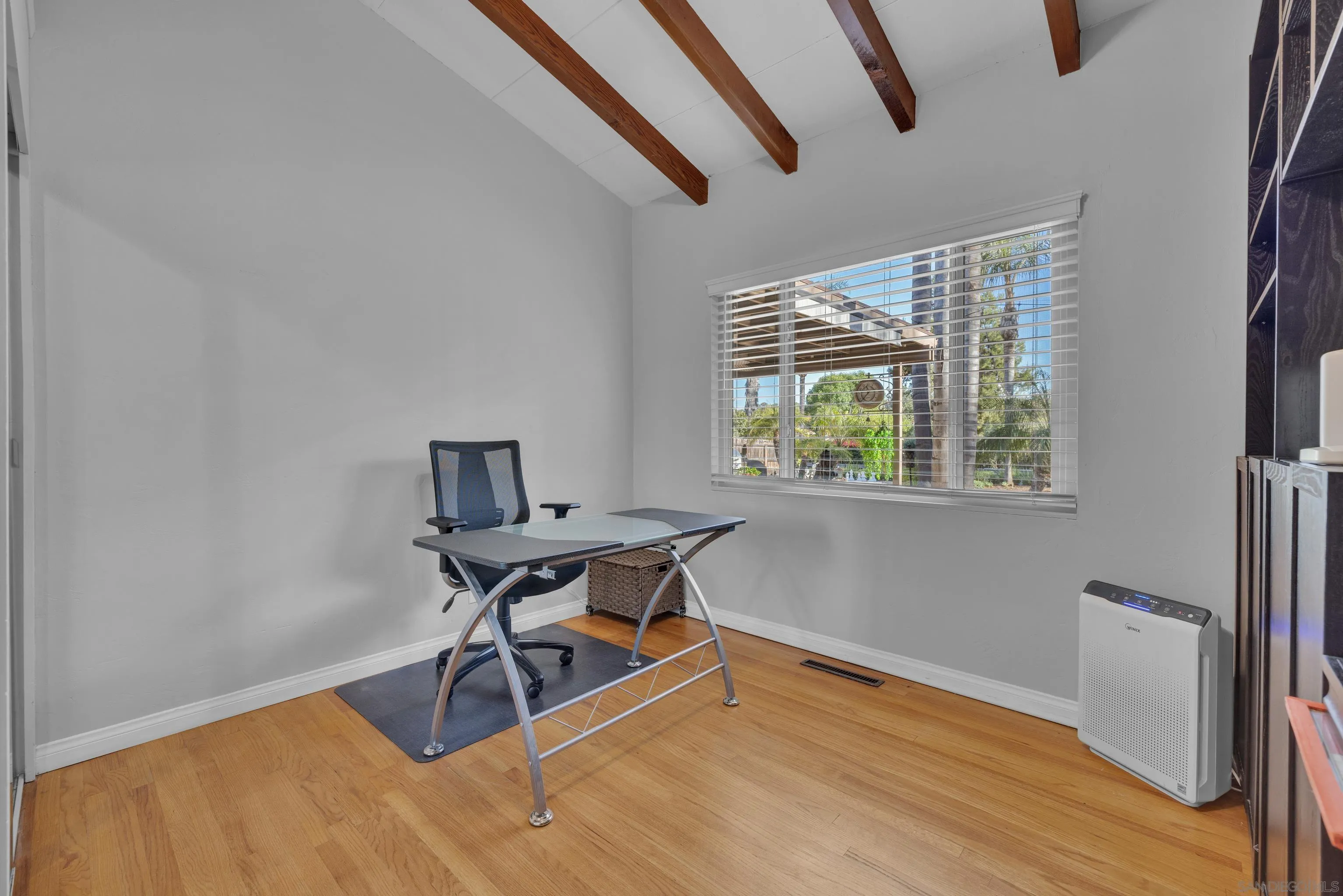 16548 Espola Road Poway, CA 92064 - Photo 25 of 70 a work room with wooden floor and a window