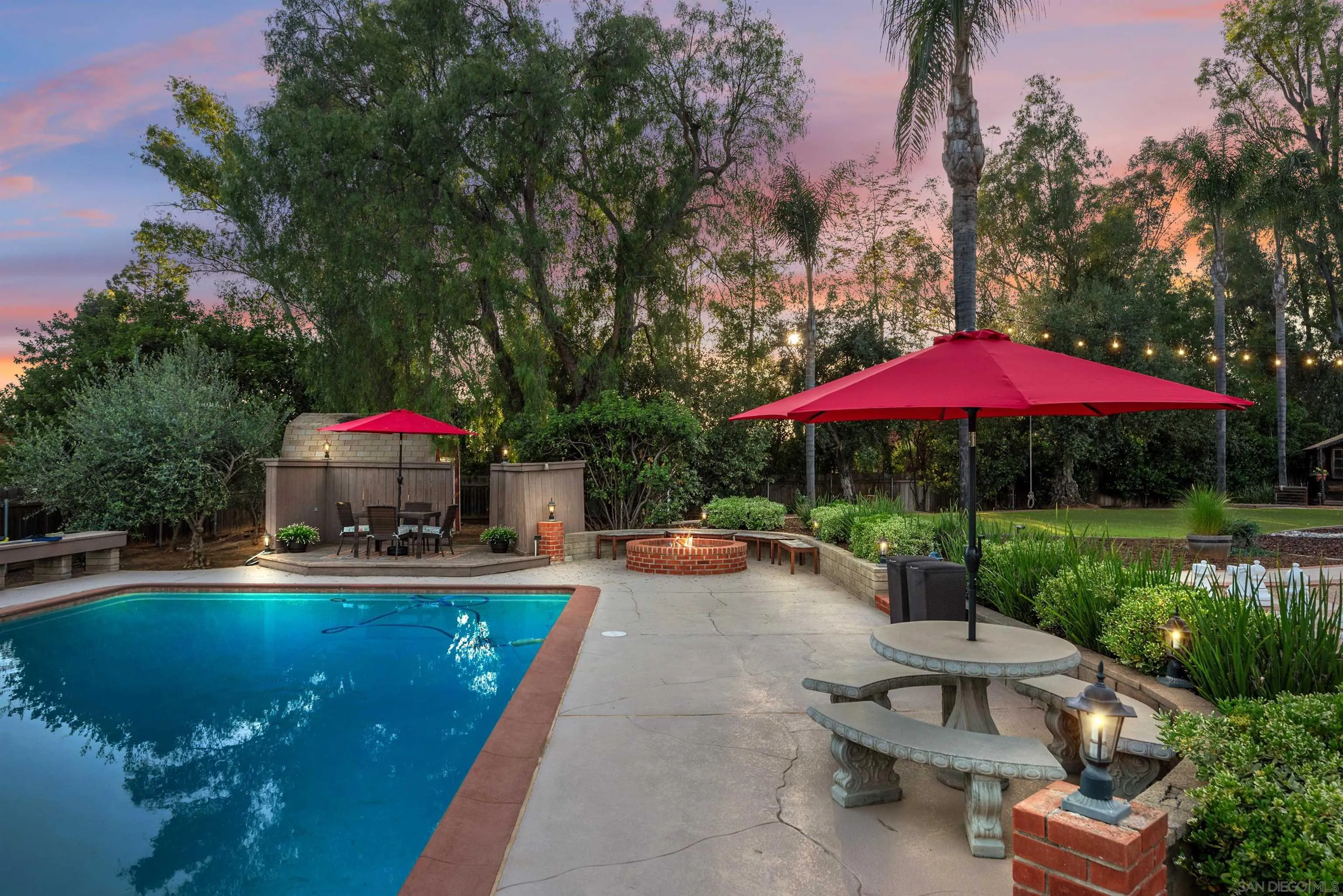 16548 Espola Road Poway, CA 92064 - Photo 60 of 70 a view of a swimming pool with a patio