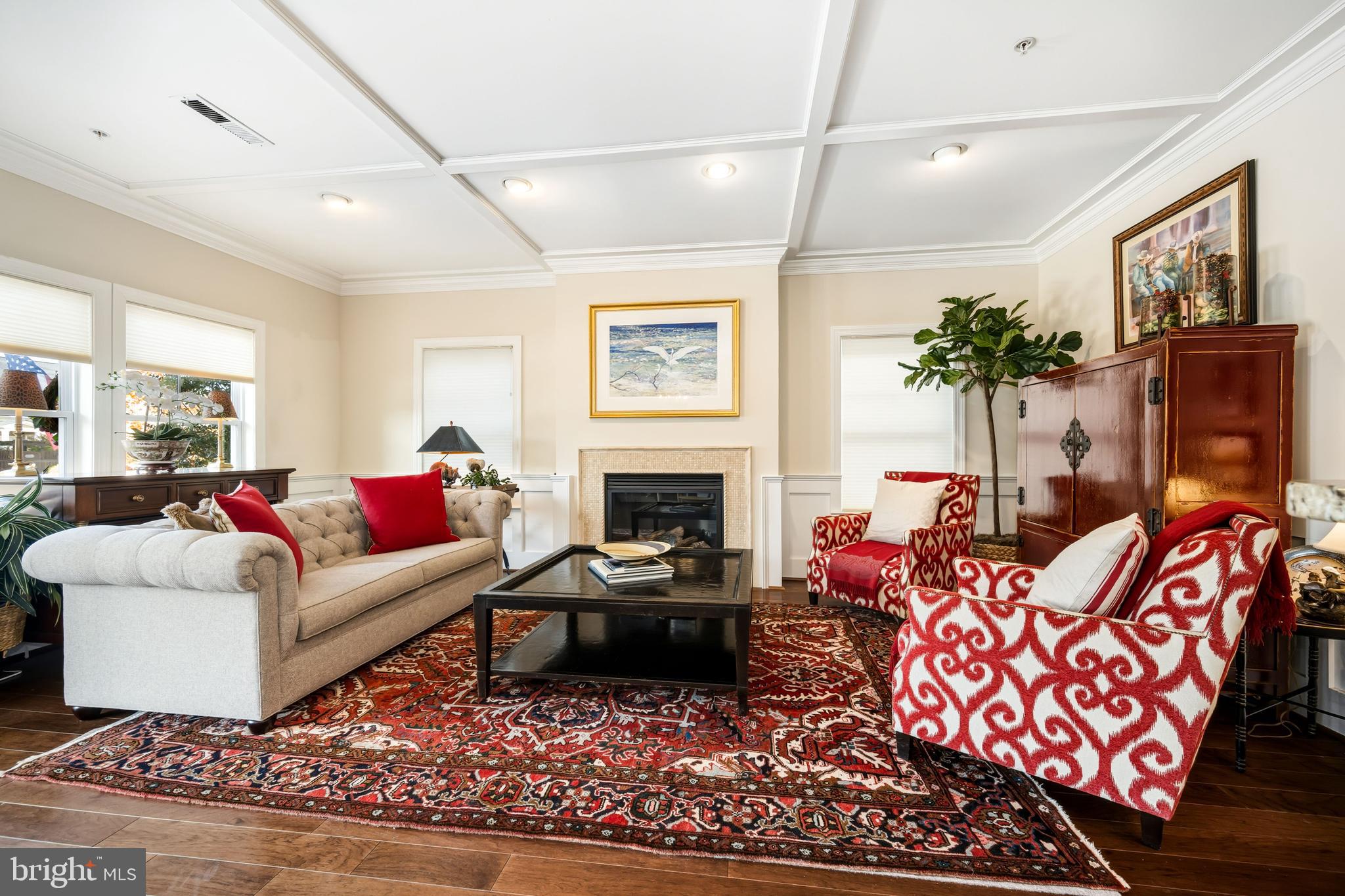 202 Mchenny Court Chester, MD 21619 - Photo 2 of 52 Living room with fireplace