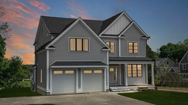 a front view of a house