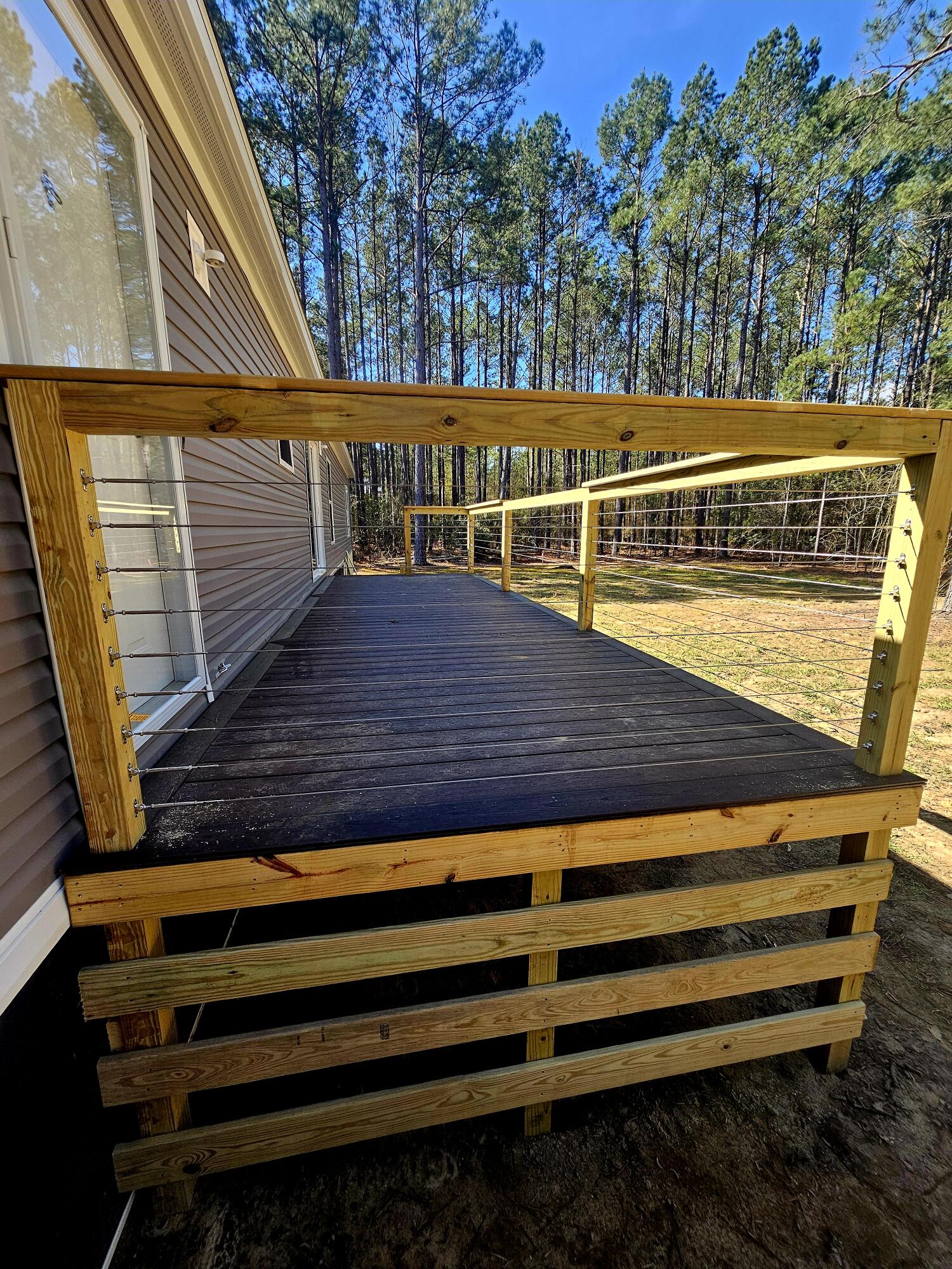 1652 Ashland Road McBee, SC 29101 - Photo 6 of 25 Upgraded Trex decking and cable railing