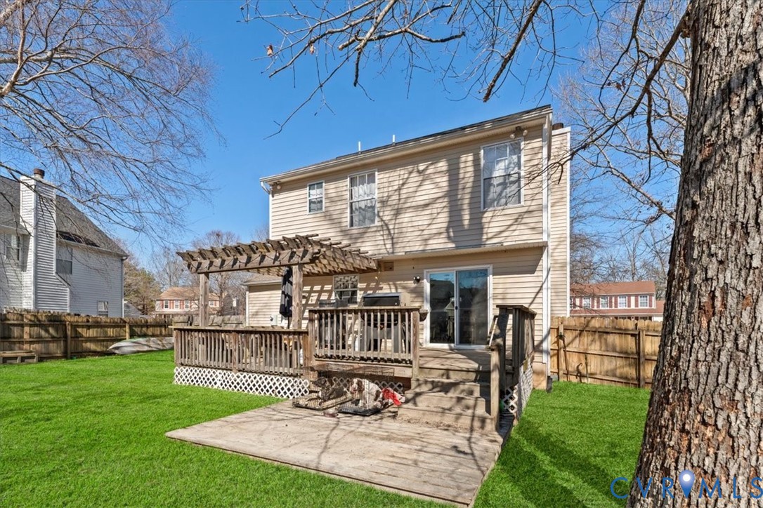 14126 Bermuda Point Court Chester, VA 23836 - Photo 13 of 50 a view of a house with backyard porch and sitting area