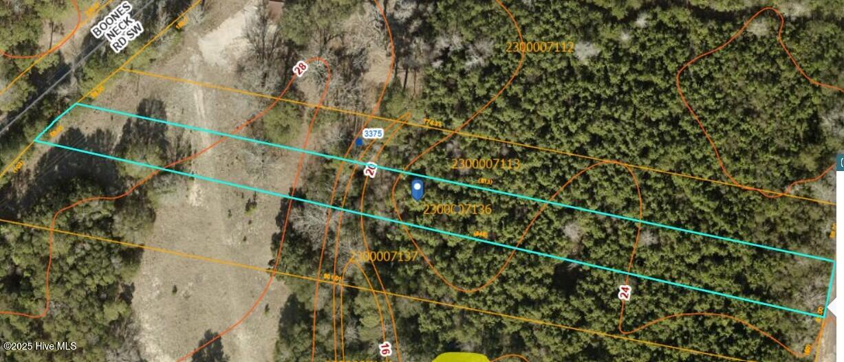 1.01-acres Boones Neck Road Southwest Supply, NC 28462 - Photo 2 of 5 Line Approx2