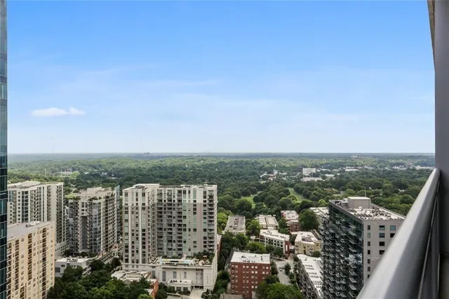 an aerial view of city