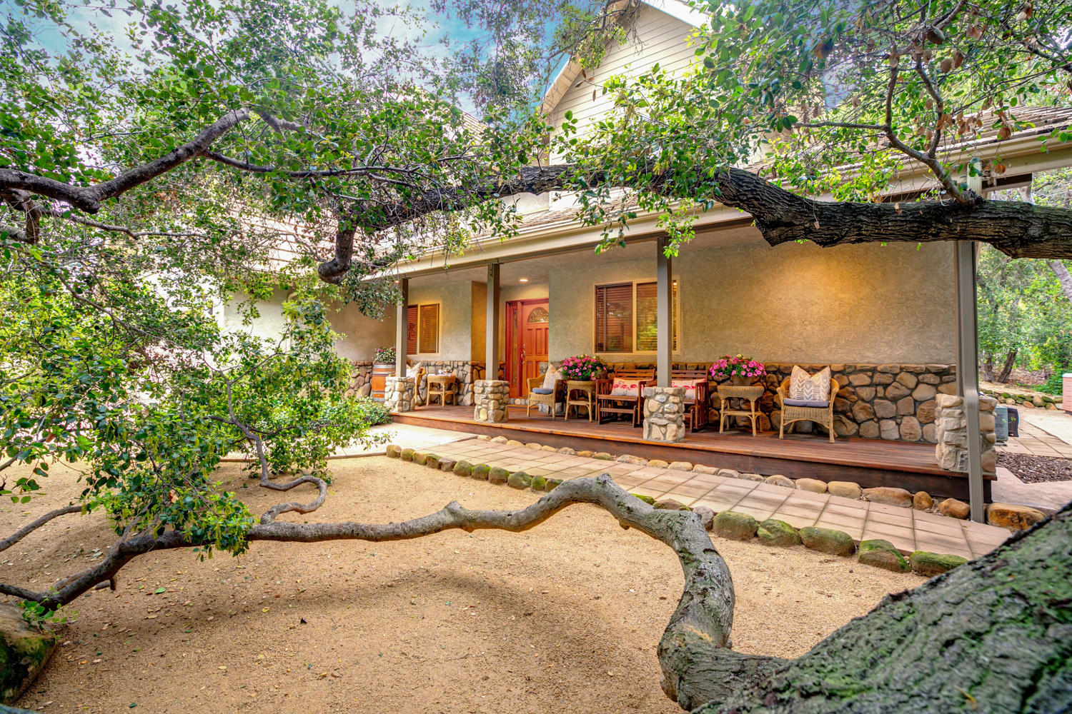 179 Baldwin Road Ojai, CA 93023 - Photo 2 of 39 a view of a swimming pool with a patio