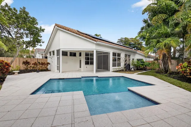 a view of a house with pool
