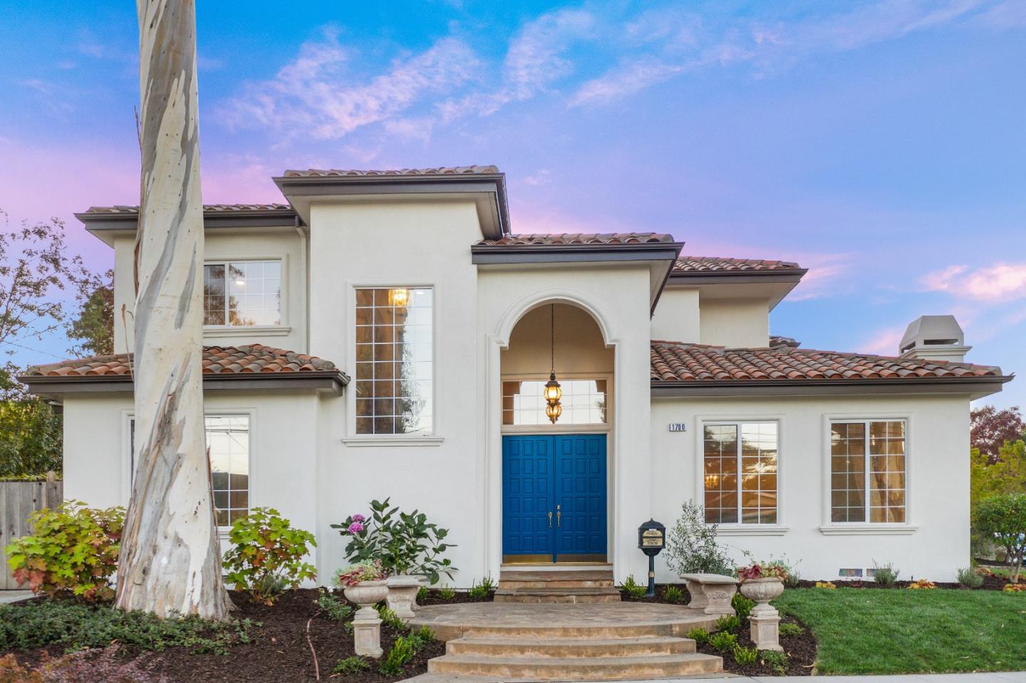 a front view of a house