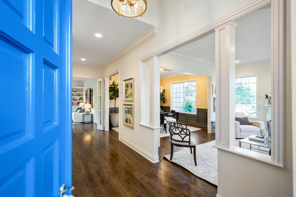 1700 Easton Drive Burlingame, CA 94010 - Photo 9 of 69 a living room with furniture and wooden floor