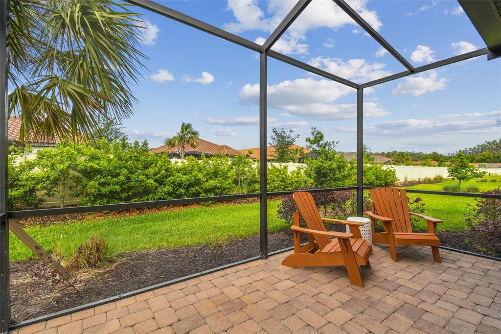 4257 Rosatti Road Wesley Chapel, FL 33543 - Photo 59 of 96 a view of a patio with a table chairs and a backyard