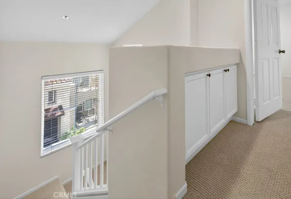 a front view of a multi story building