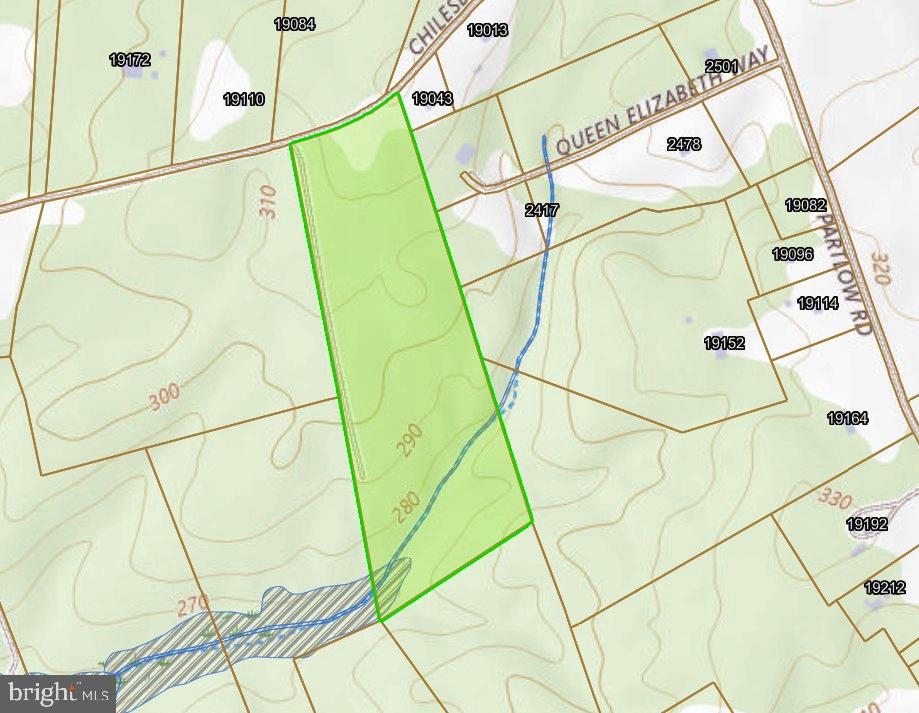 19075 Chilesburg Road Beaverdam, VA 23015 - Photo 16 of 16 Topo map with swale/seasonal stream.