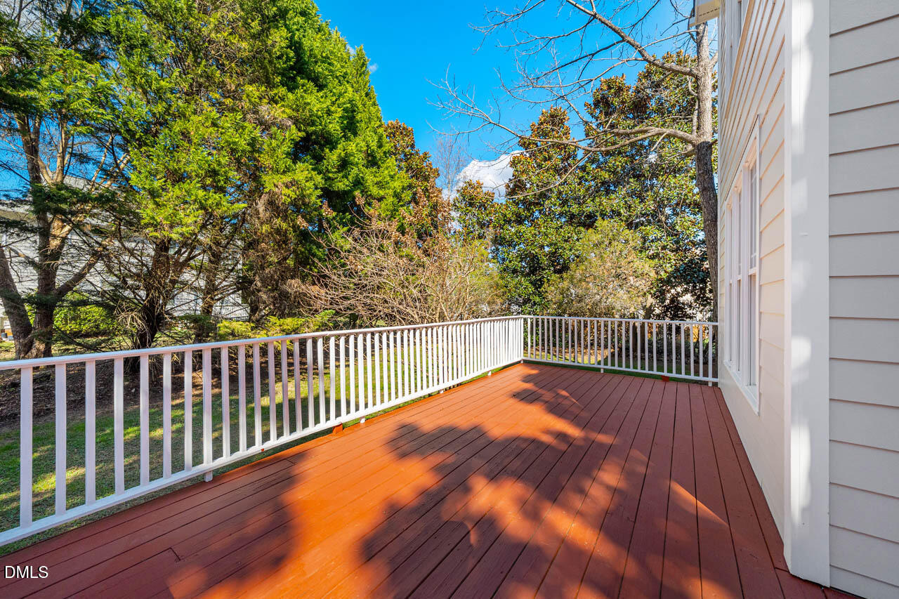 300 Long Meadows Road Chapel Hill, NC 27516 - Photo 19 of 42 a view of balcony with wooden floor
