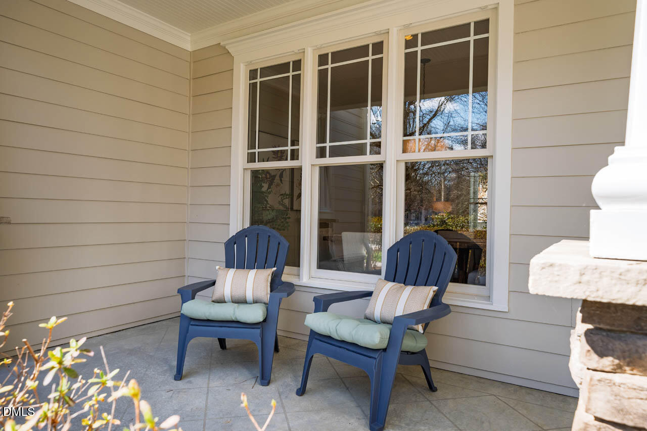 300 Long Meadows Road Chapel Hill, NC 27516 - Photo 5 of 42 a view of a two chairs in the patio