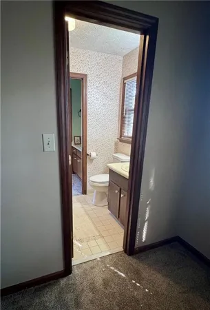 a living room with a couch and a rug