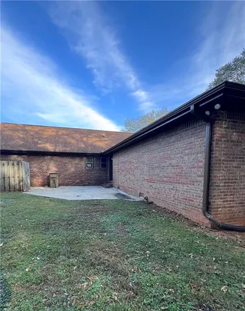 a backyard of a house