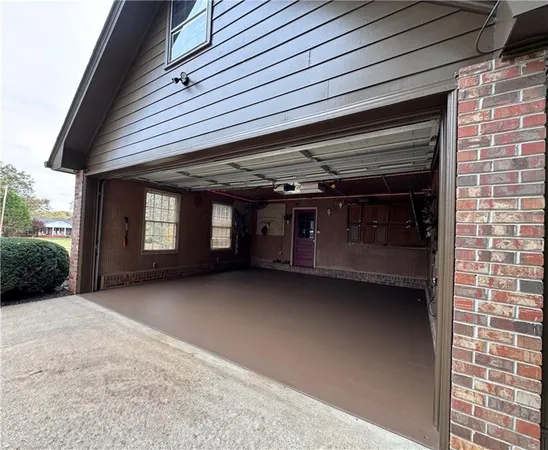 a living room with furniture and window