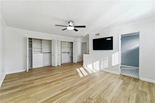 a view of a livingroom with a flat screen tv