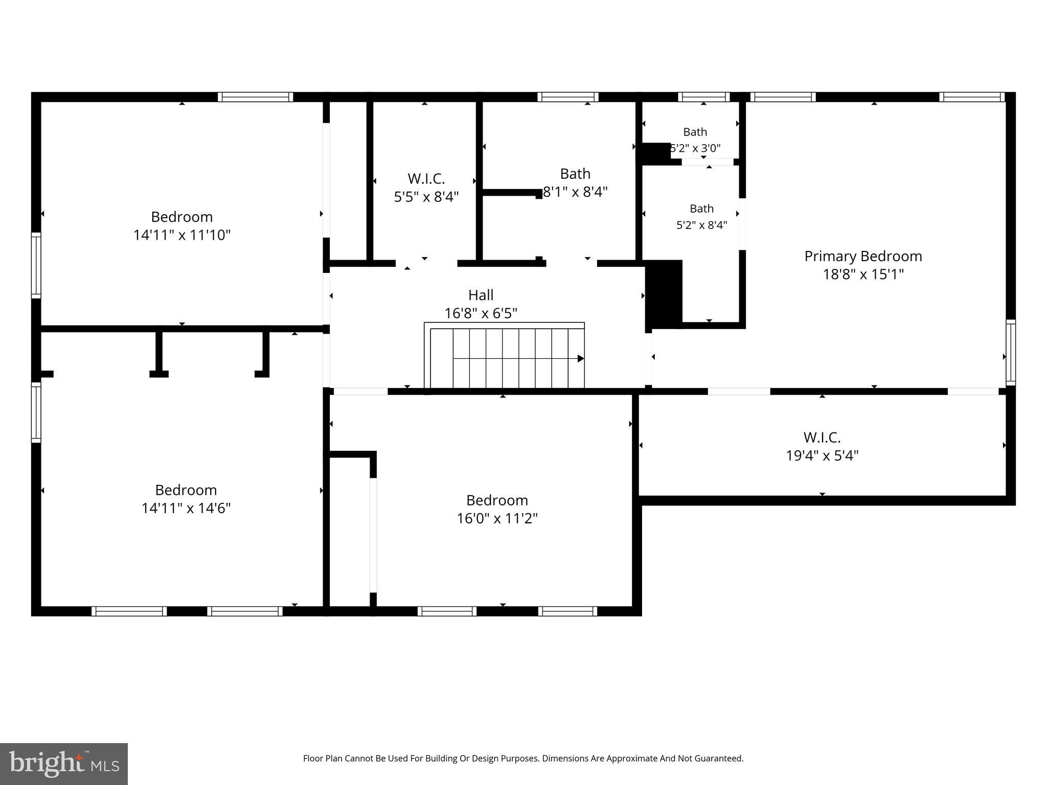 1757 Larkspur Road Cherry Hill, NJ 08003 - Photo 43 of 45 Upstair Floor Plan
