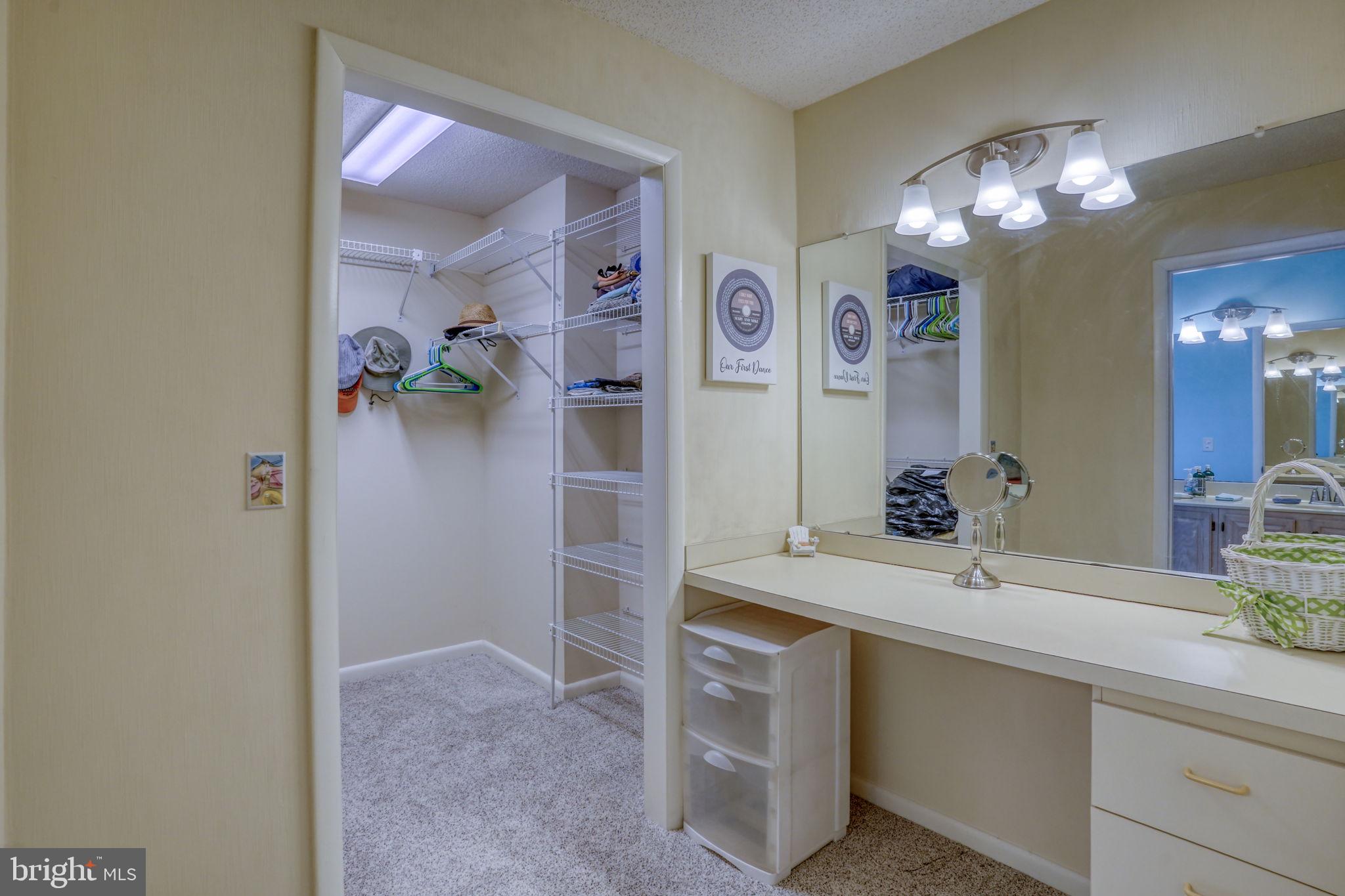 18488 Belle Grove Road, Unit 3 Lewes, DE 19958 - Photo 35 of 48 Owner's vanity and walk-in closet