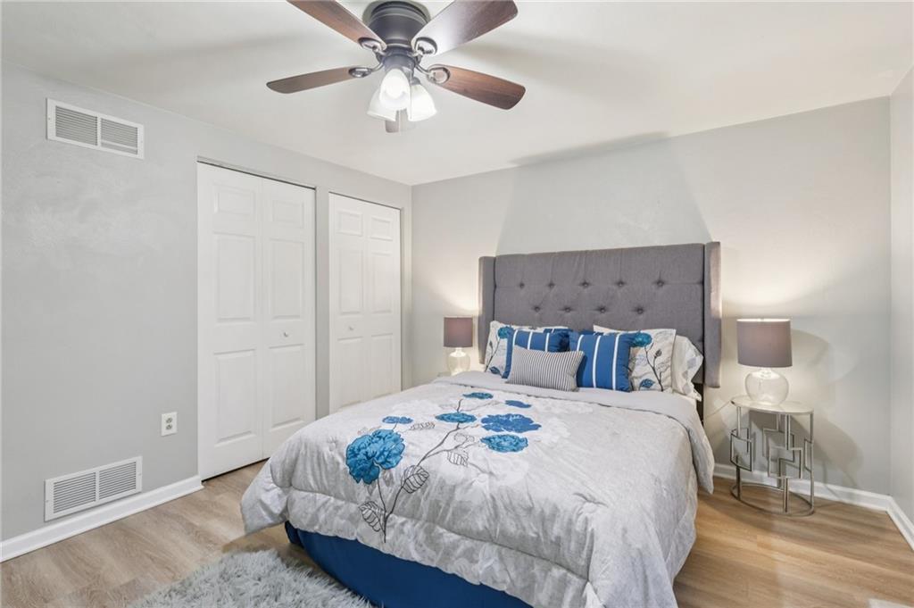 151 McIntyre Road Pittsburgh, PA 15237 - Photo 17 of 50 Primary bedroom shown with queen-size bed and dual closets