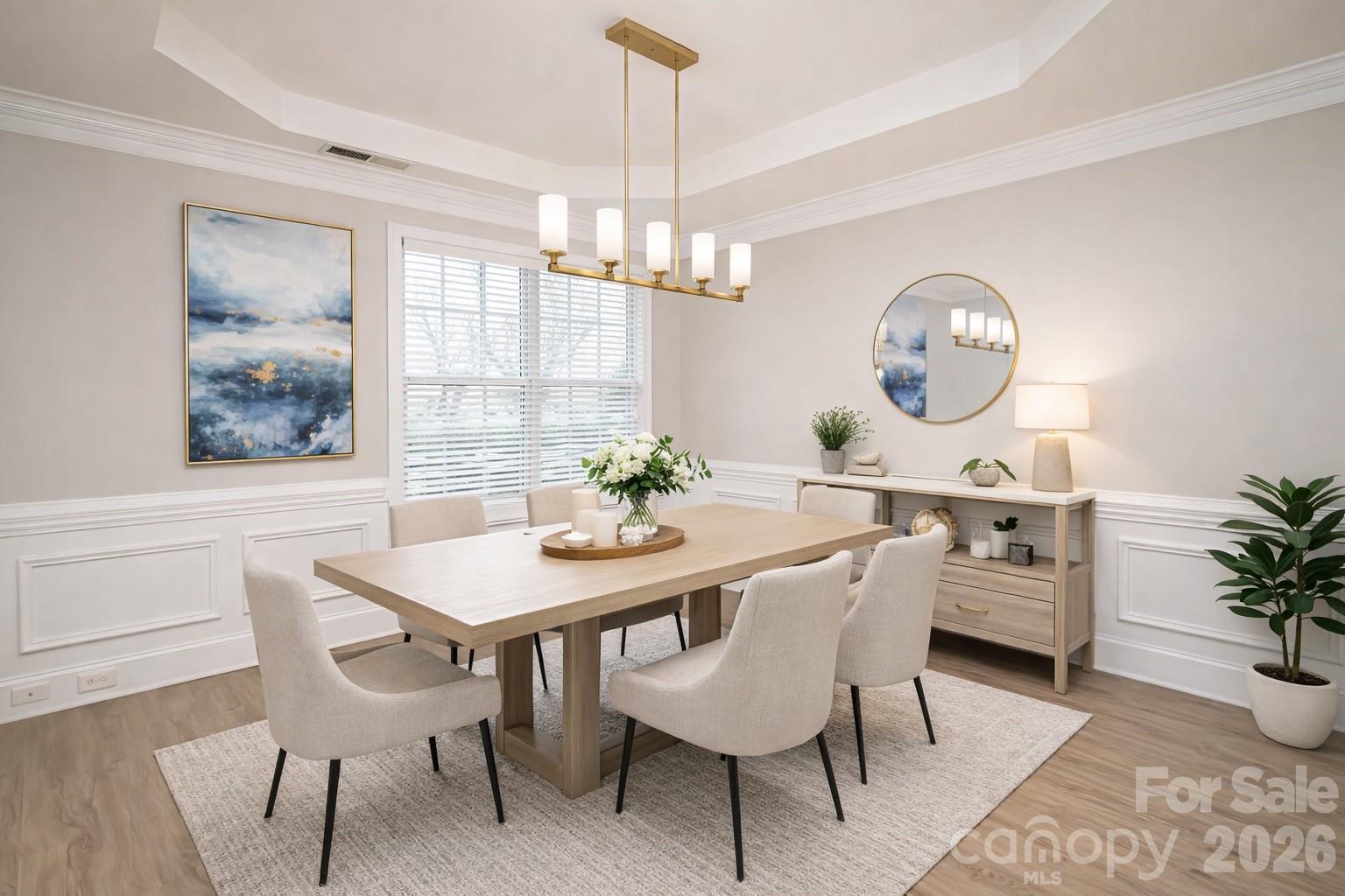 7900 Honey Fig Road Charlotte, NC 28277 - Photo 10 of 48 a view of a dining room with furniture window and wooden floor