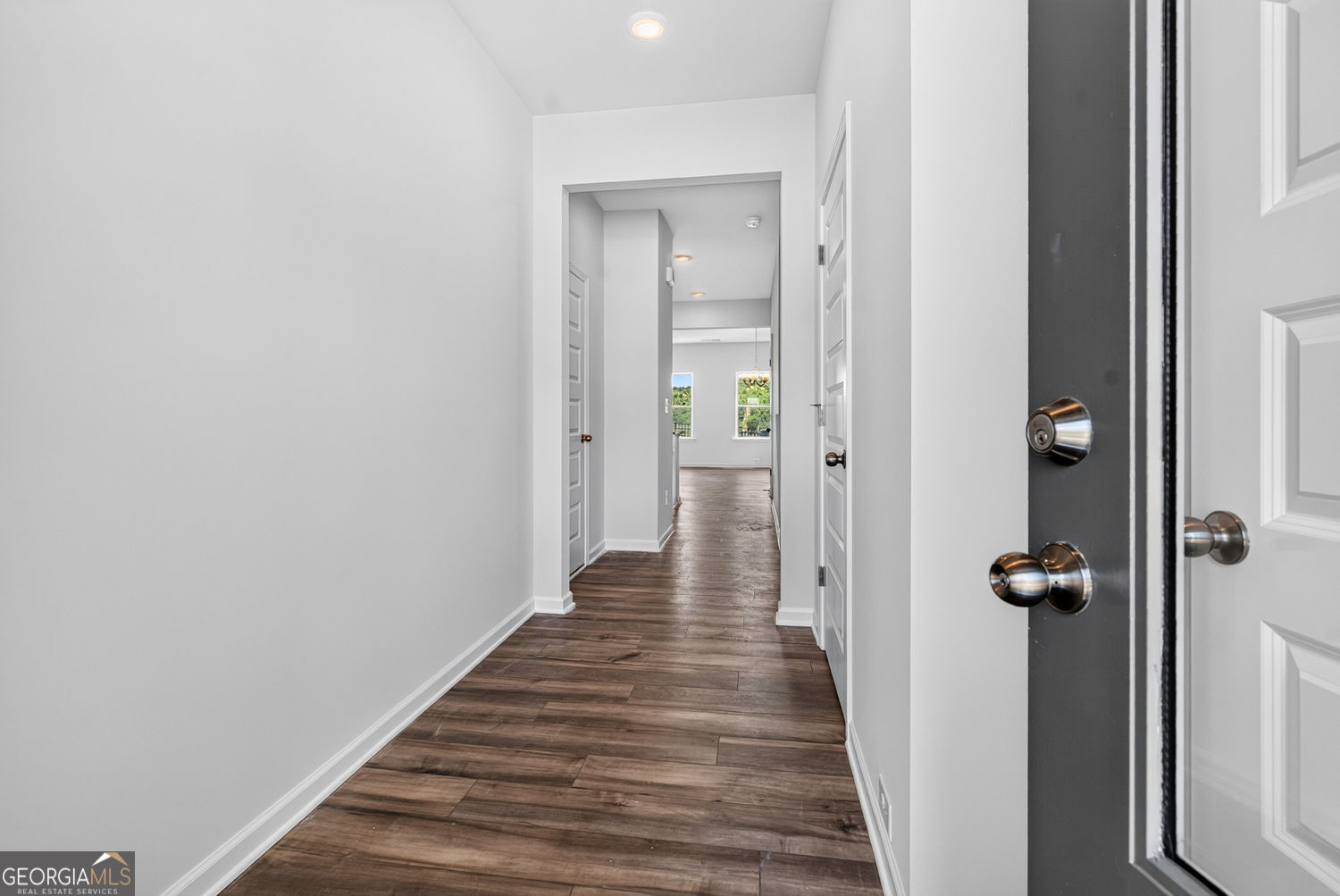 155 Oconee Road, Unit 252 Cartersville, GA 30120 - Photo 2 of 39 a view of a hallway with wooden floor and closet area