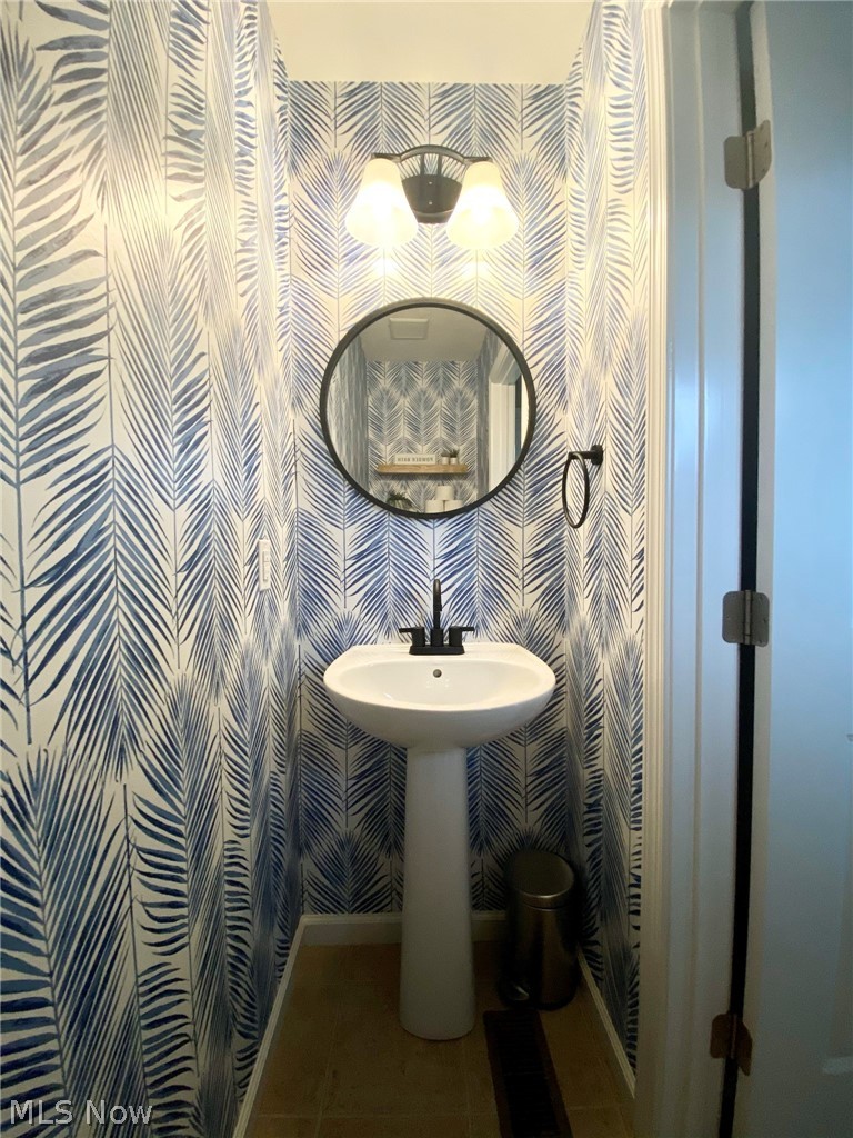 First floor half bath