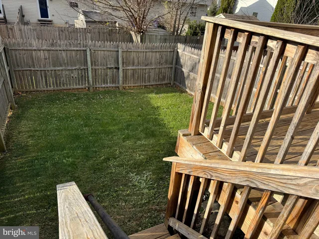 a view of outdoor space and deck