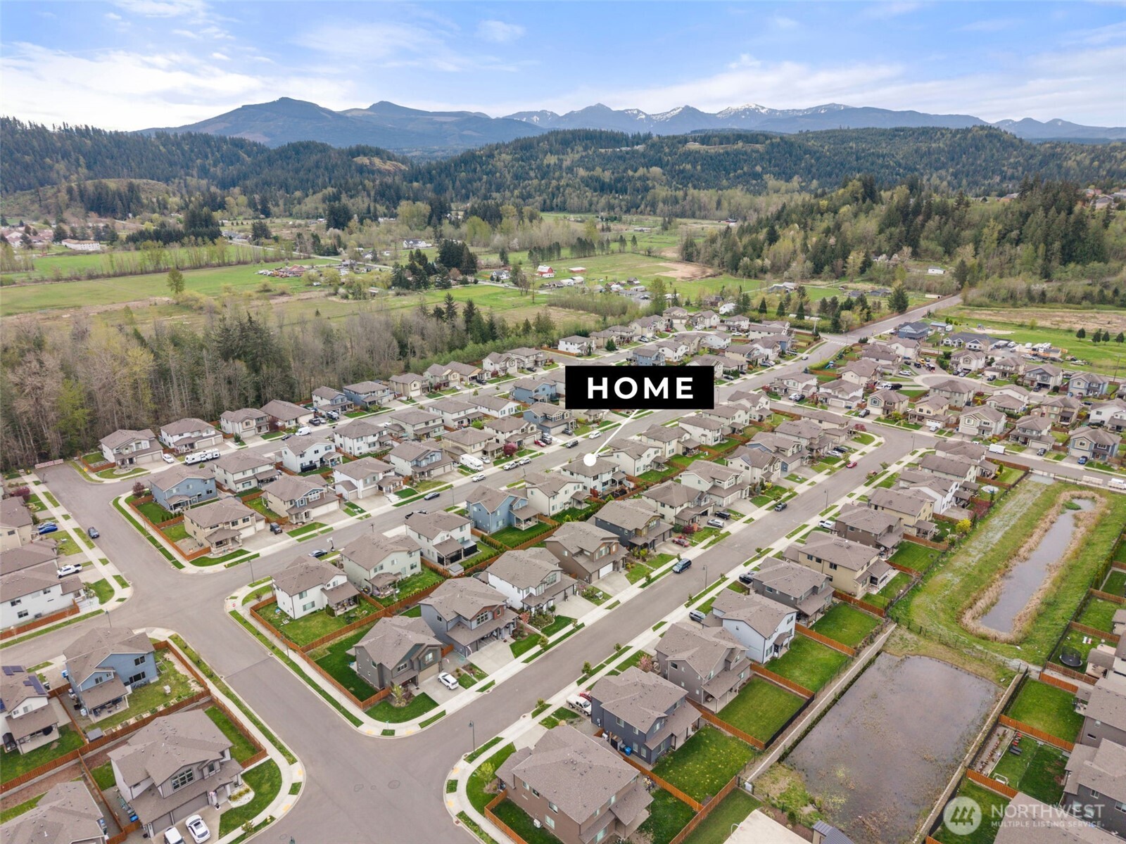 351 South Sergeant Street Buckley, WA 98321 - Photo 36 of 36 a view of a city with mountains in the background