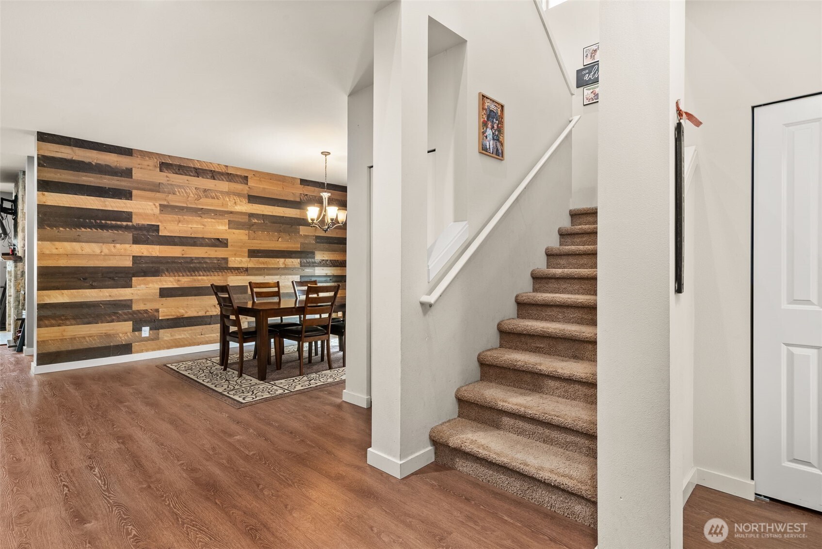 351 South Sergeant Street Buckley, WA 98321 - Photo 6 of 36 a view of entryway and hall with wooden floor
