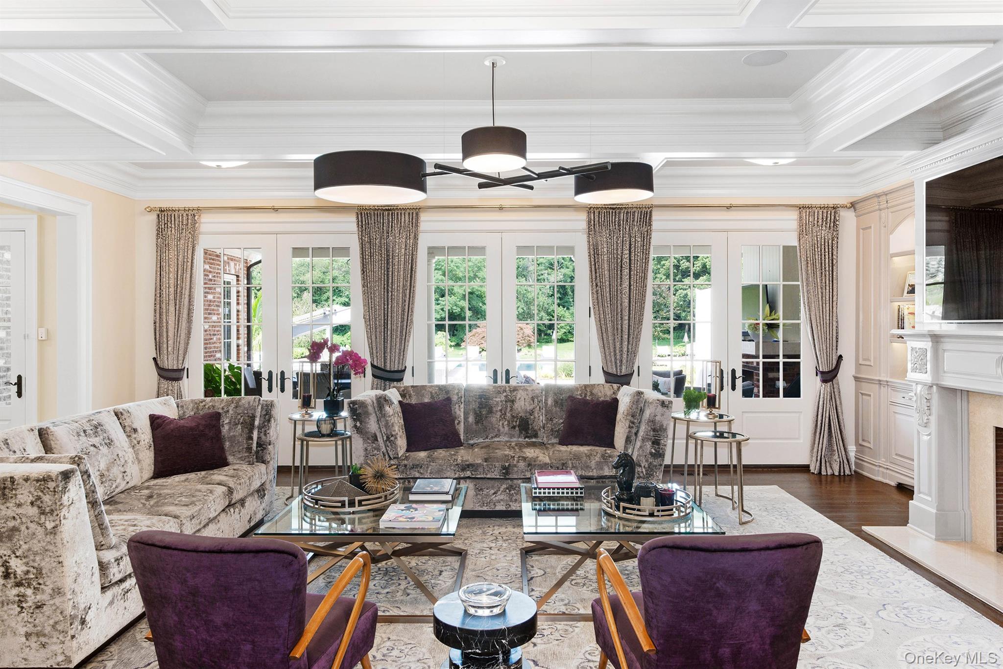 52 Wheatley Road Glen Head, NY 11545 - Photo 8 of 39 Formal Living Room w/ fireplace and built-ins