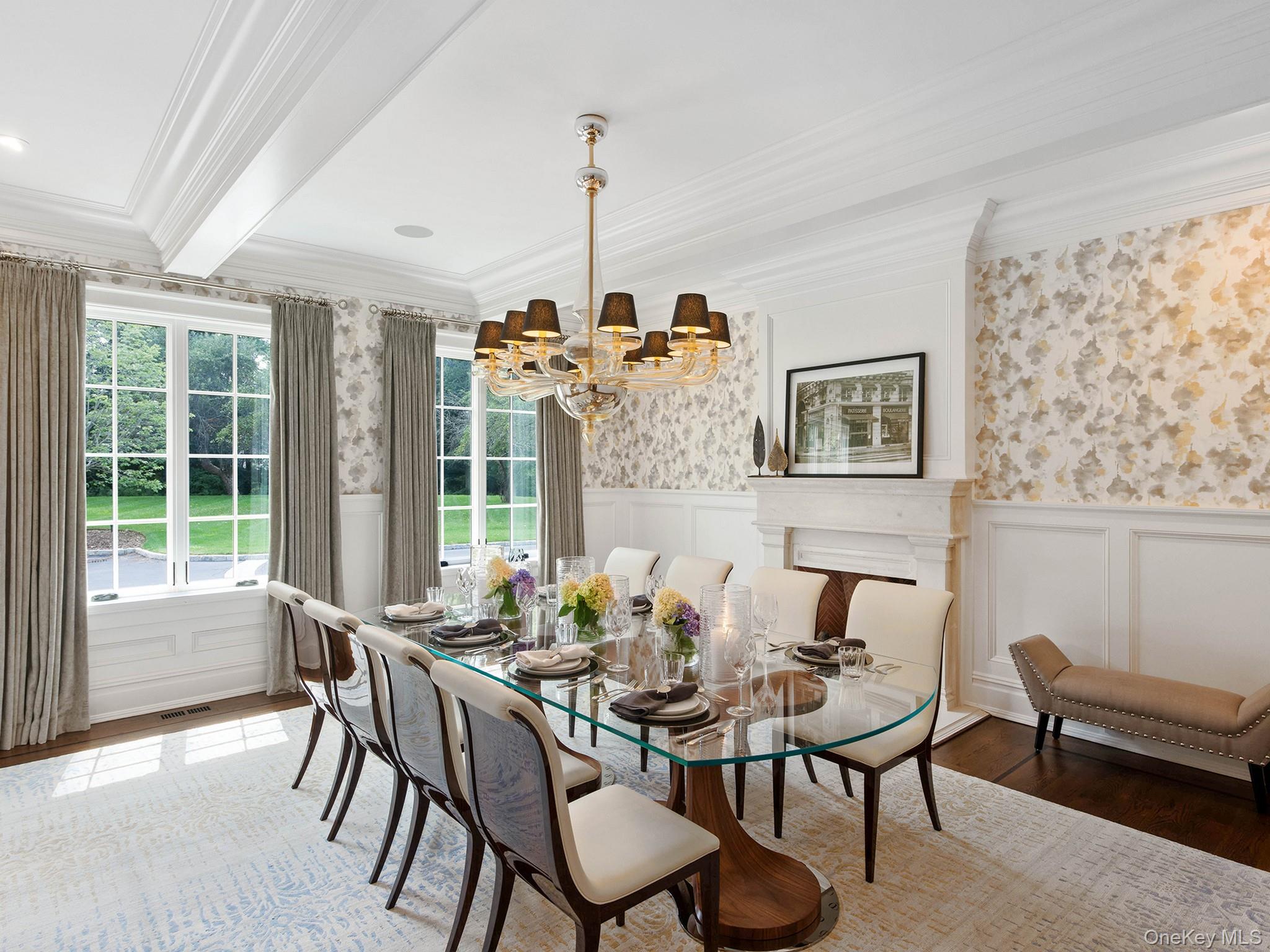 52 Wheatley Road Glen Head, NY 11545 - Photo 10 of 39 Dining Room w/ fireplace