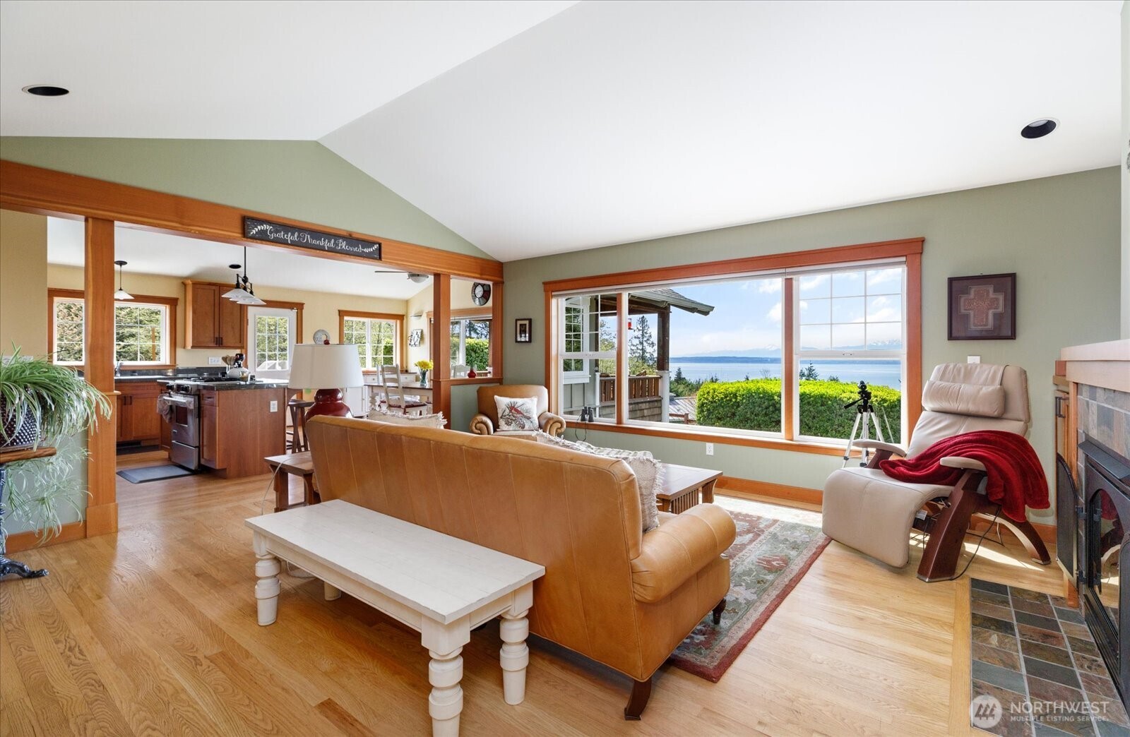 8210 Nob Road Clinton, WA 98236 - Photo 7 of 40 a living room with furniture and a large window