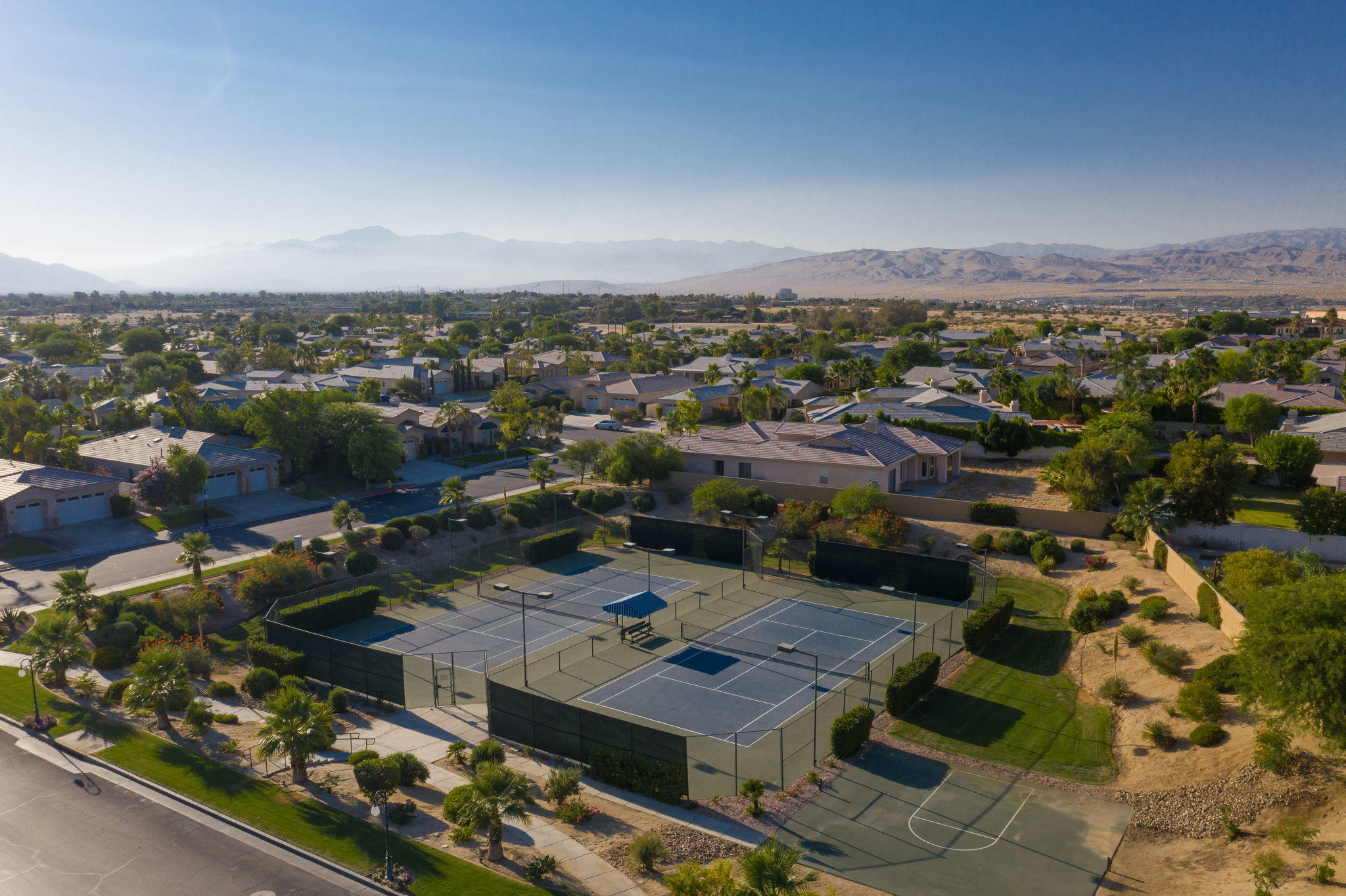 43 Provence Way Rancho Mirage, CA 92270 - Photo 31 of 31 an aerial view of a city with lots of residential buildings