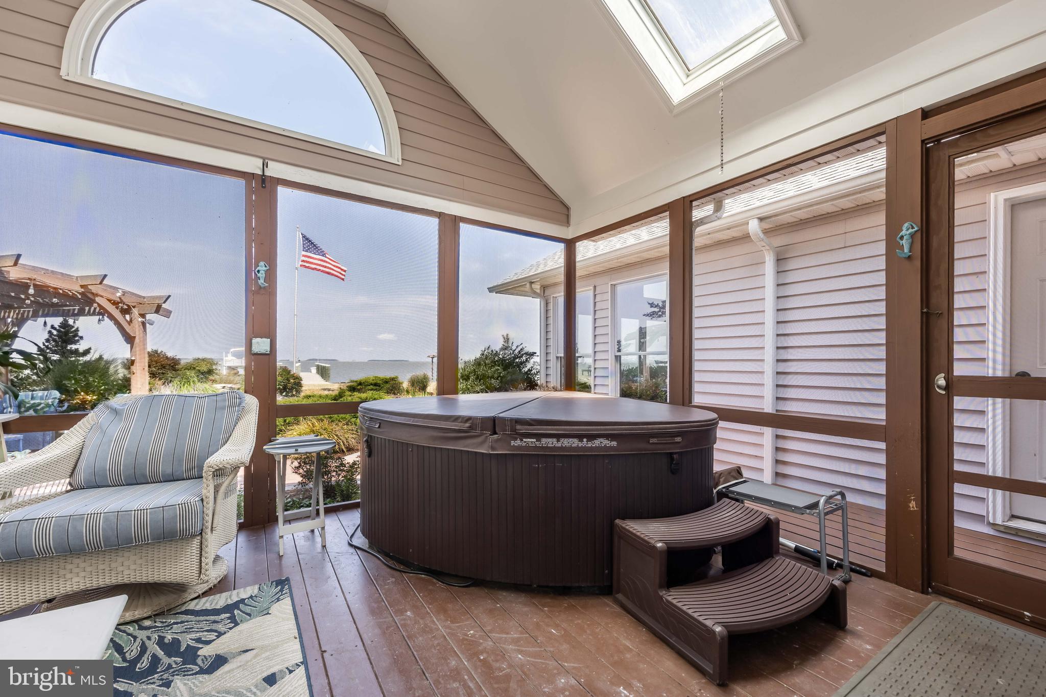 3998 Oyster Shell Lane Tyaskin, MD 21865 - Photo 45 of 100 Sunroom with Hot Tub and Side Door towards Living
