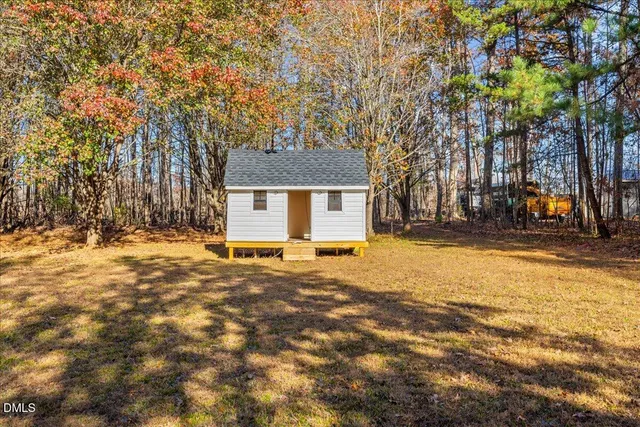 a view of empty space with trees