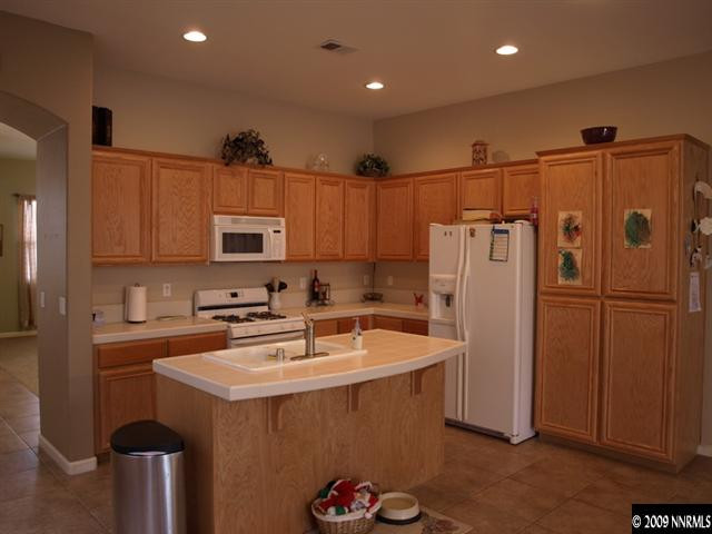 10633 Eagle Falls Way Reno, NV 89521 - Photo 3 of 9 a kitchen with refrigerator a sink and cabinets