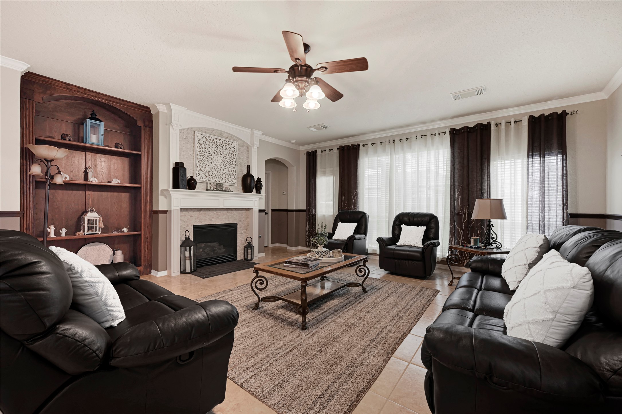 15306 Progress Ridge Way Cypress, TX 77429 - Photo 7 of 37 a living room with furniture fireplace and window